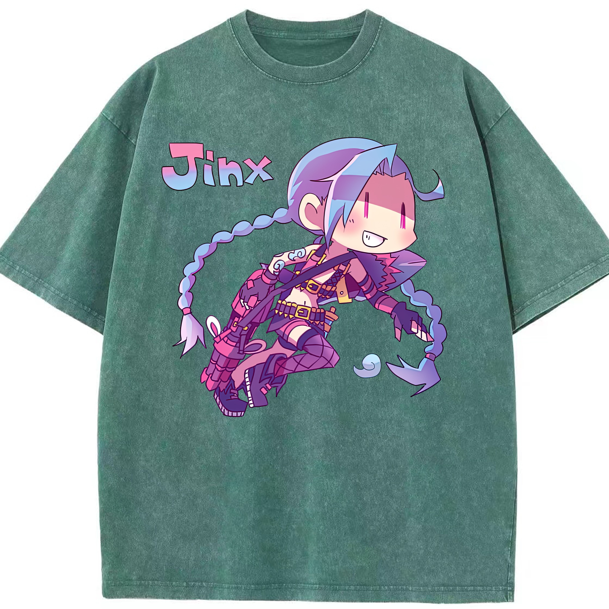 リーグ・オブ・レジェンド League of Legends LOL 綿100% ヴィンテージ風 半袖Tシャツ（フロントプリント）